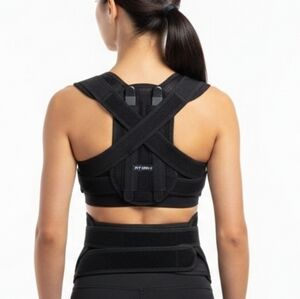 Fit Geno Back Brace Posture Corrector Adjustable Full Back‎ Support Men Women